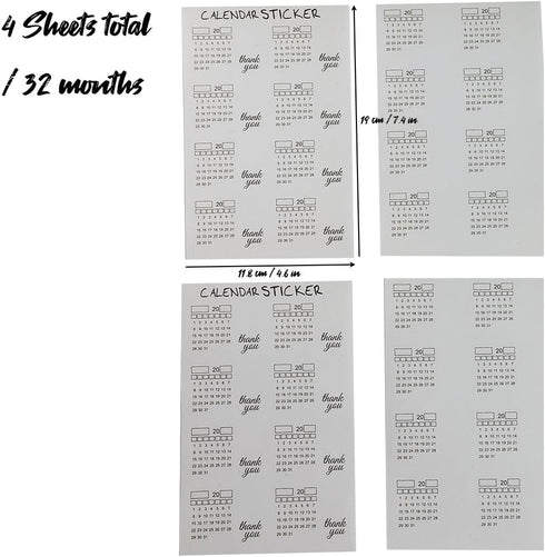 Monthly Tabs Calendar Stickers for Yearly Planner, Journal Dividers for School Year Agendas