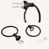 FORIOUS Matte Black Towel Ring, SUS304 Stainless Steel Hand Towel Holder for Bathroom Wall Mounted