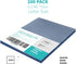 Binditek 200 Pack 4.5mil PVC Binding Presentation Covers, Clear Binding Front Covers for Letter Size Reports (8-1/2 x