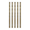 5pcs Cobalt Drill Bits 1/8 Inch – M35 Metal Drill Bit Set, Split Point Tip for Steel, Hard Metal, Cast Iron (1/8" x