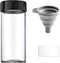 Wide Mouth Glass Sample Vials, Boro 3.3 with Black Cap for Laboratory, Reagents, Teas, Spices, 30mm 30ml 8pcs