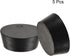 MECCANIXITY Rubber Tapered Plug - 54mm to 64mm Solid Test Tubes Bungs Stopper Black for Lab Home, 5 Pieces