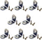 Ktdzone 20202MM Stainless Steel 90 Degree Corner Brace Wall Shelves Hanging Bracket Joint