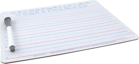 Pacon Handwriting Whiteboard Dry Erase Set, 2-Sided, Ruled/Plain, with Marker/Eraser, 9" x 12" by Pacon