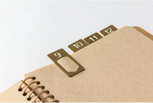 Midori Brass Clip - Number (43080006)