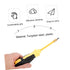 1pc 7.28In Artibetter Tungsten Caulk Remover Tool Grout Removal Tool for Tile Seam Cleaning Lightweight Grip