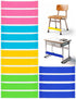 WNSIRVY 16 Pack Chair Bands for Kids with Fidgety Feet, ADHD Tools for