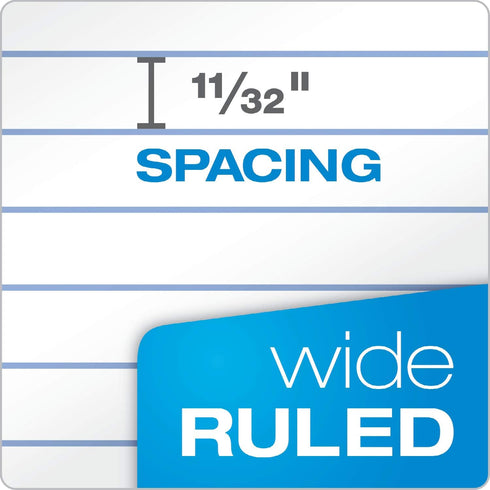 Oxford Spiral Notebooks, 1 Subject, Wide Ruled, 70 Sheets, 24 per Pack, Colors Vary