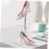 Adjustable Stainless Steel High Heels Display Stand Freestanding Shoe Riser for Retail Shops and Shoe Display Rack