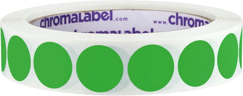 ChromaLabel 3/4 Inch Round Colored Stickers, Removable Sticky Dots for Arts and Crafts, 1000 Coding Stickers per Roll,