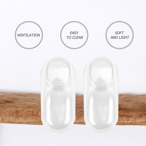 10Pcs EXCEART Clear Plastic Baby Feet Display Model Children Baby Shoe Rack Baby feet Model Plastic Shoe Rack Holder