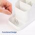 BLUE GINKGO Desk Holder Organizer, Office Supplies, Pencil Holder for Desk Accessories (Made in Korea) - White