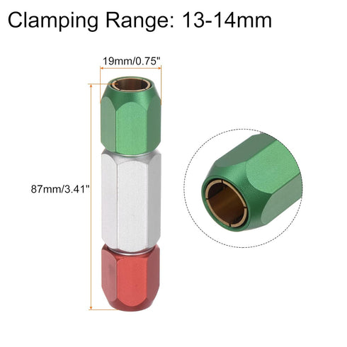 Aluminum Alloy Pin Gage Handle 13-14mm Clamping Range Go No Double End Gauge Handle Industrial Tools for Plug Gage