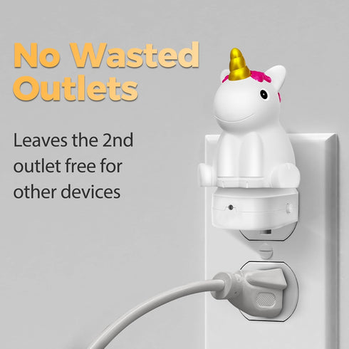3D 3000K DORESshop LED Night Light for Kids, Cute Unicorn Night Lights Plug into Wall with Dusk to Dawn Sensor