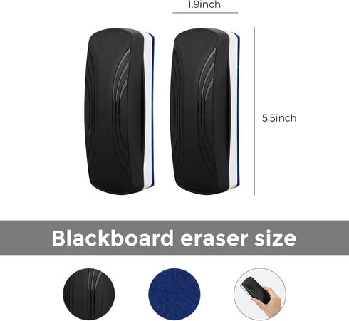 Ddaowanx Whiteboard Eraser, Magnetic Dry Erase Eraser, Glass Board Eraser for School and Office Supplies (4 Pack)