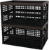 Lesbin 2-Pack 42 L Plastic Staking Folding Storage Basket Crates, Extra Large Plastic