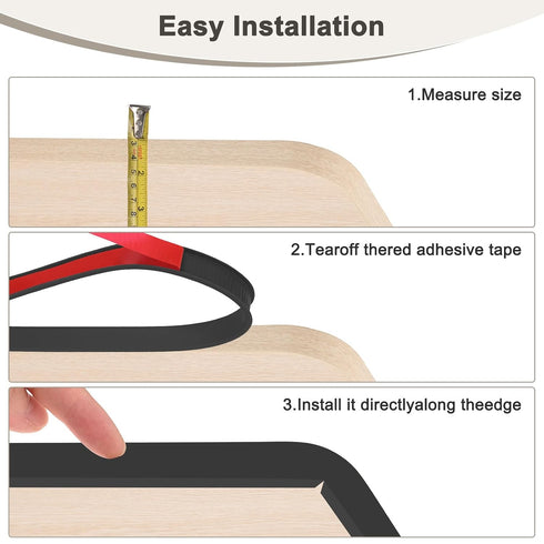 0.8 Inch 16.4 Desk/Shelves/Furniture/Countertop/Table/Cabinet/Plywood M METERXITY U-Shape Edge Banding, x ft Self