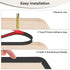0.8 Inch 16.4 Desk/Shelves/Furniture/Countertop/Table/Cabinet/Plywood M METERXITY U-Shape Edge Banding, x ft Self