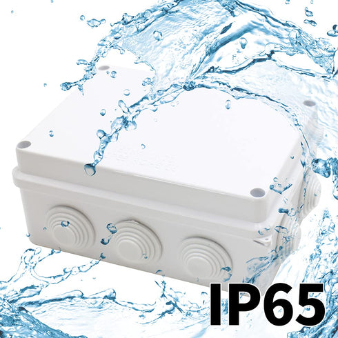 MAKERELE IP65 Watertight Electrical Box, Plastic Waterproof Dustproof Universal Electrical Project Enclosure, White
