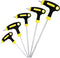 JONMON Bike Hex Key Allen Wrenches Set, 2.5/3/4/5/6mm T-handle Long Arm with Ball End