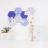 LAJAR 8 Pcs Self Adhesive Hexagon Felt Bulletin Board Tiles for Photos, Memos (Purple)