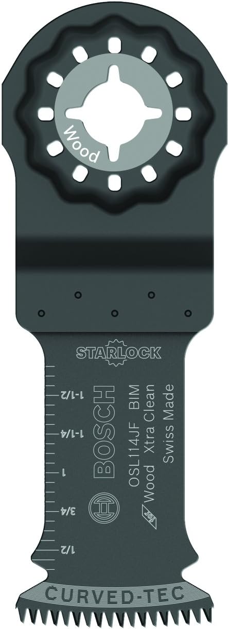 BOSCH OSL114JF 1-Piece Starlock Oscillating Multi Tool Blade - 1-1/4 In. for Hardwood Cutting