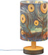 NFMILI Vintage Oil Painting Bedside Lamps for Bedrooms, Small Table Lamps, Modern Nightstand Desk Lamp with USB Port