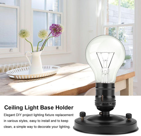Haofy Ceiling/Wall Sconce Base, Vintage Antique Style Industrial Wall Light with for Restaurants Bathroom Dining Room