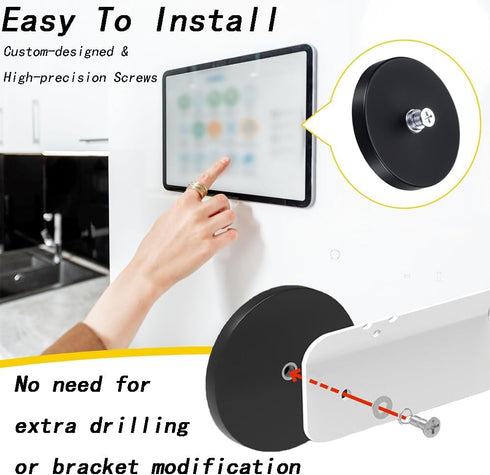 Generic (2Packs) Fridge Magnet Mount for Skylight Calendar Digital Calendar,No Drilling Magnetic Wall Mount Accessories