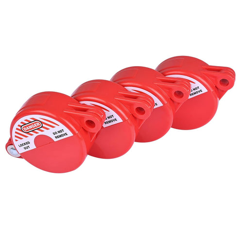 Gate Valve Lockout, 4 Pack Valve Lockout Device for 1" to 2-1/2" Diameter Valve Handle, Secure for Outdoor Use
