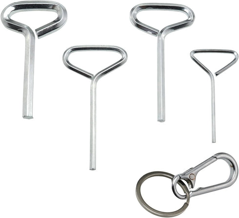 1Set Allen Wrench Set, Door Key with Full Loop for Push Bar Panic Exit Devices (T-shaped)
