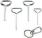 1Set Allen Wrench Set, Door Key with Full Loop for Push Bar Panic Exit Devices (T-shaped)