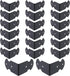 Geesatis 1.6" X 0.7" Set of 20 Right Angle Decorative Corner Protector