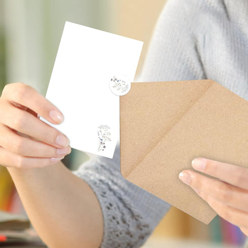 Harsever 50 Pack Floral Thank You Cards with Adhesive Envelopes,Gifts for Funeral Wedding Bridal Showers Baby Showers