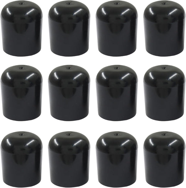 Murtenze 12 Pack Folding Chair Leg Caps, 7/8 Inch Plastic Chair Leg Covers,
