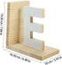 DOITOOL Elegant Wooden Bookends - Decorative Desk Book Organizer