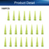 Auniwaig 100Pcs 14Ga Plastic Tapered Dispenser Needles, Luer Lock, Olive PE for Oil or Glue Applicator