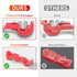 Nilight 120PCS/60 Pairs Quick Splice Disconnect Wire Terminals T-Tap Spade Wire Connectors, Red 22-16 AWG