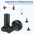 InnoHHustle 4 Pack Lamp Switch Knob, Black Brass On/Off Replacement Light Lamps & Fan Knobs Lamp Switch Antique Brass