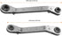 4 PCS HVAC Service Wrench Tools, Ratcheting Curved Wrench Set for Equipment Repair