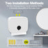 200-Sheet Small N-Fold Wall-Mount Paper Towel Dispenser - ABS Plastic Hand Towel Holder, Key & Press Dual Unlock