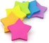 Star Shape Sticky Notes, 6 Color Bright Colorful Self-Sticky Pad, 75 Sheets/Pad