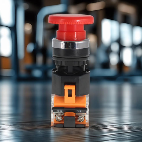 Emergency Push Button Switch - Red Mushroom Head for Home or Industrial Equipment