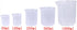 Shapenty Clear Plastic Graduated Measuring Beaker Set - 5 Sizes (50ml, 100ml, 250ml, 500ml, 1000ml), 5PCS