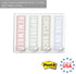 Modern Reminder Page Markers / 1" x 2.875" Multiuse Sticky Note Tabs/Pastel Pattern Sticky Pad with 200 Tabs/Made in The USA