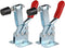 E-TING 201B Hand Tool Toggle Clamp 198Lbs Antislip Red Horizontal Quick Release Tool (2Pcs)