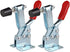 E-TING 201B Hand Tool Toggle Clamp 198Lbs Antislip Red Horizontal Quick Release Tool (2Pcs)