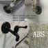 4 Pcs Wall Split Flange, ABS Round Self-Adhesive Escutcheon Plate for 2.5"/64mm in Silver