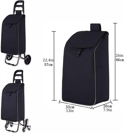 SH-gwtc 38L(Size:33x20x66Cm). Shopping Cart Bags/Trolley Replacement Bag Oxford Cloth Waterproof Storage Bag