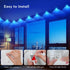 16.4ft, 17 USB Indoor Eaves Lights Smart RGB App Control led Strip Lights with LEDs, LED Rope Lights, Color Changing